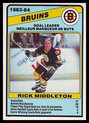 352 Rick Middleton Boston Bruins
